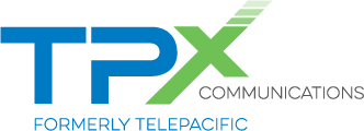 TPX Communications logo wide formerly TPAC
